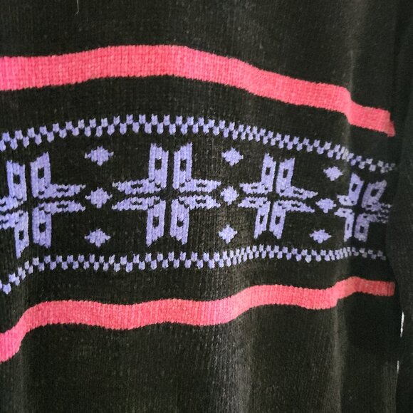 Vintage Partners 90's Turtleneck Holiday Sweater Women's Size Medium - Picture 4 of 12